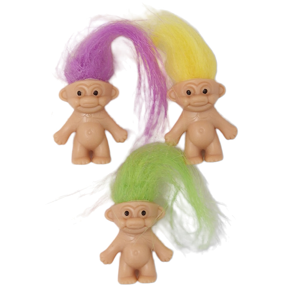 Mini Neon Haired Troll Single Mini Gift Cracker Filler