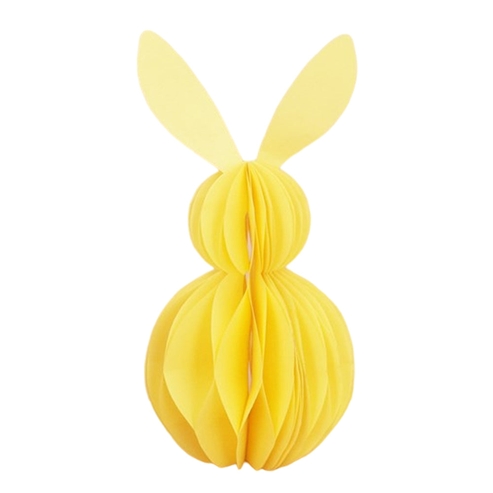 Pastel Yellow Easter Bunny | 23cm | Honeycomb Paper Standing Decoratio