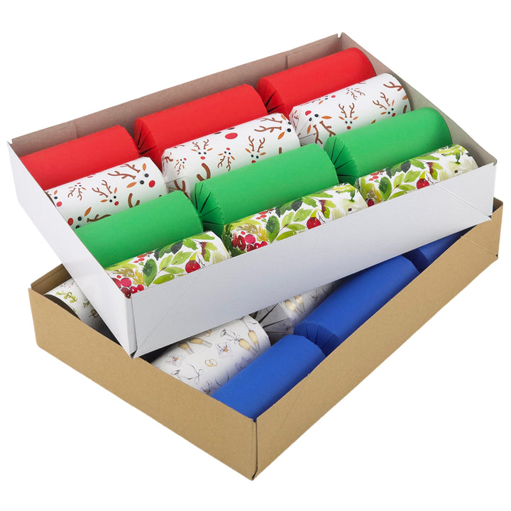 White or Kraft | Basic Box for Standard Handmade Crackers | Holds 4