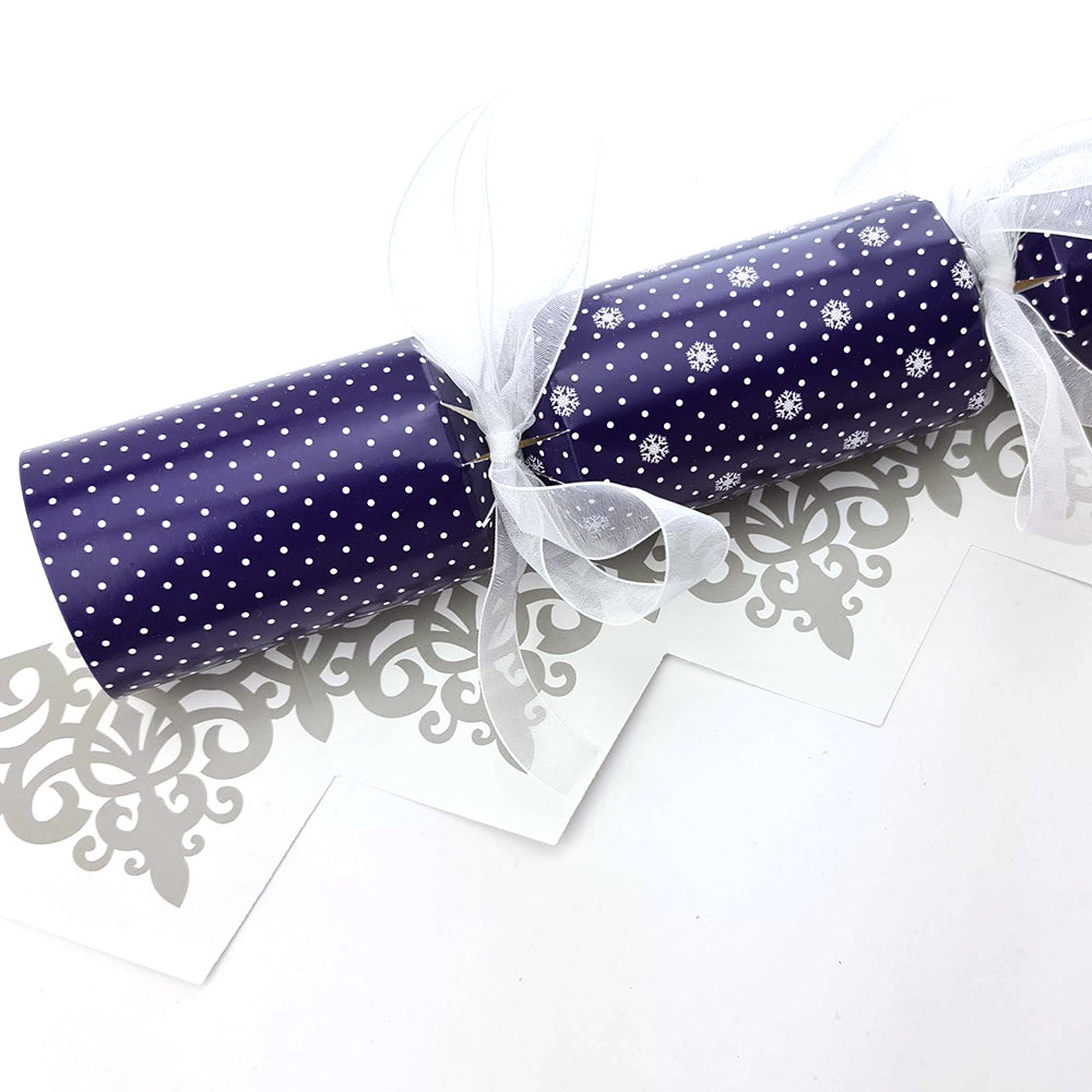 Dotty Snowflake| Christmas Cracker Making Craft Kit | Make & Fill Your Own