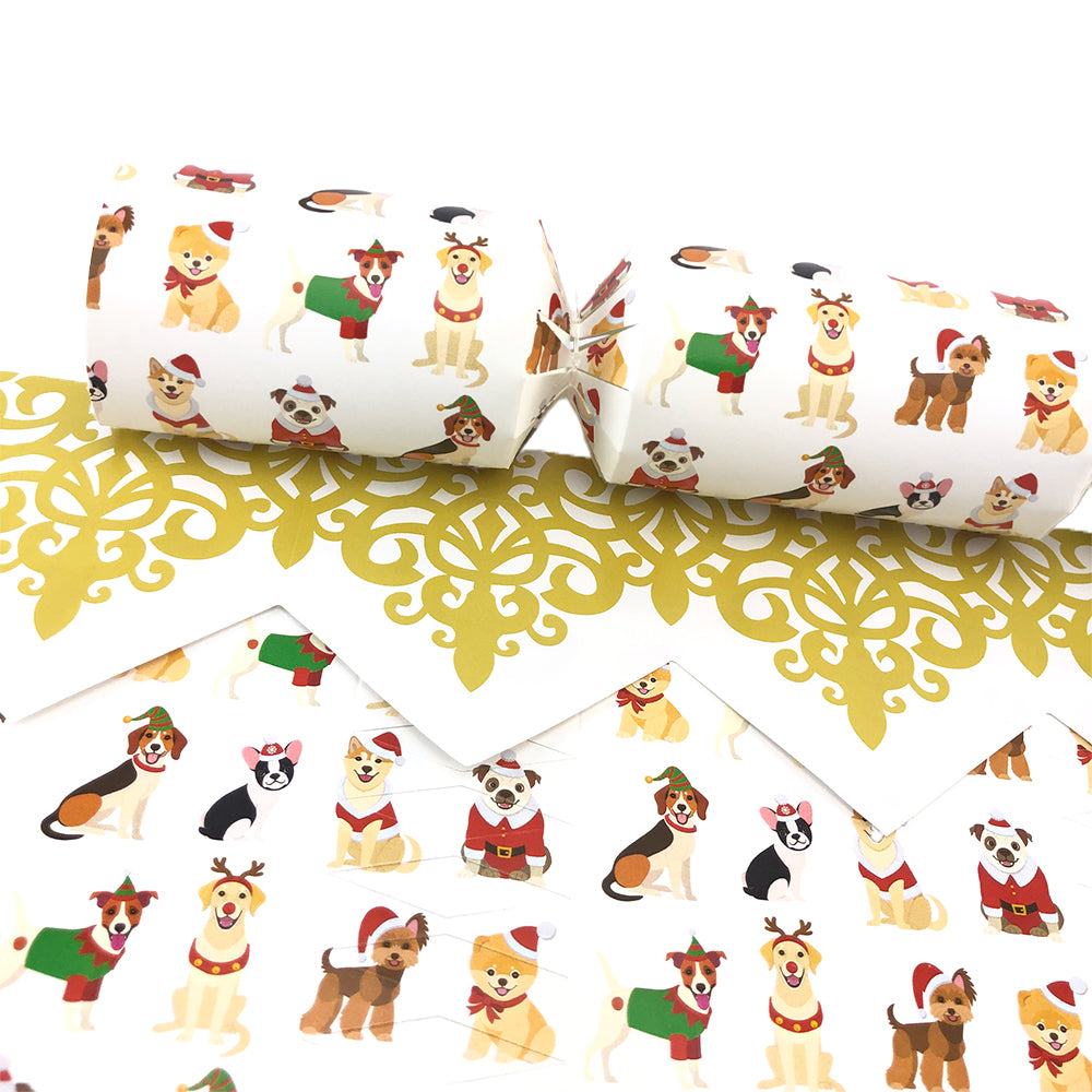 Christmas Dogs | Cracker Making Craft Kit | Makes 6 Standard Crackers