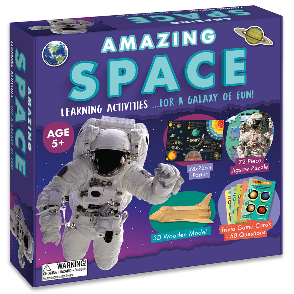 Amazing Space | Learning Activities Set for Boys | Age 5+ | Ideal Gift