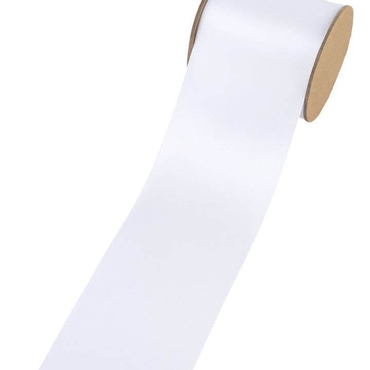 White Wedding Satin Ribbon | 18mm to 70mm Wide | Crafts & Cracker Making