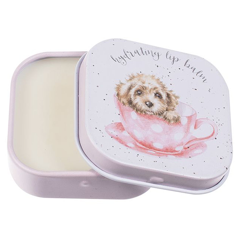 Wrendale Honey & Vanilla Lip Balm in a Tin | Teacup Pup | Cracker Filler Gift