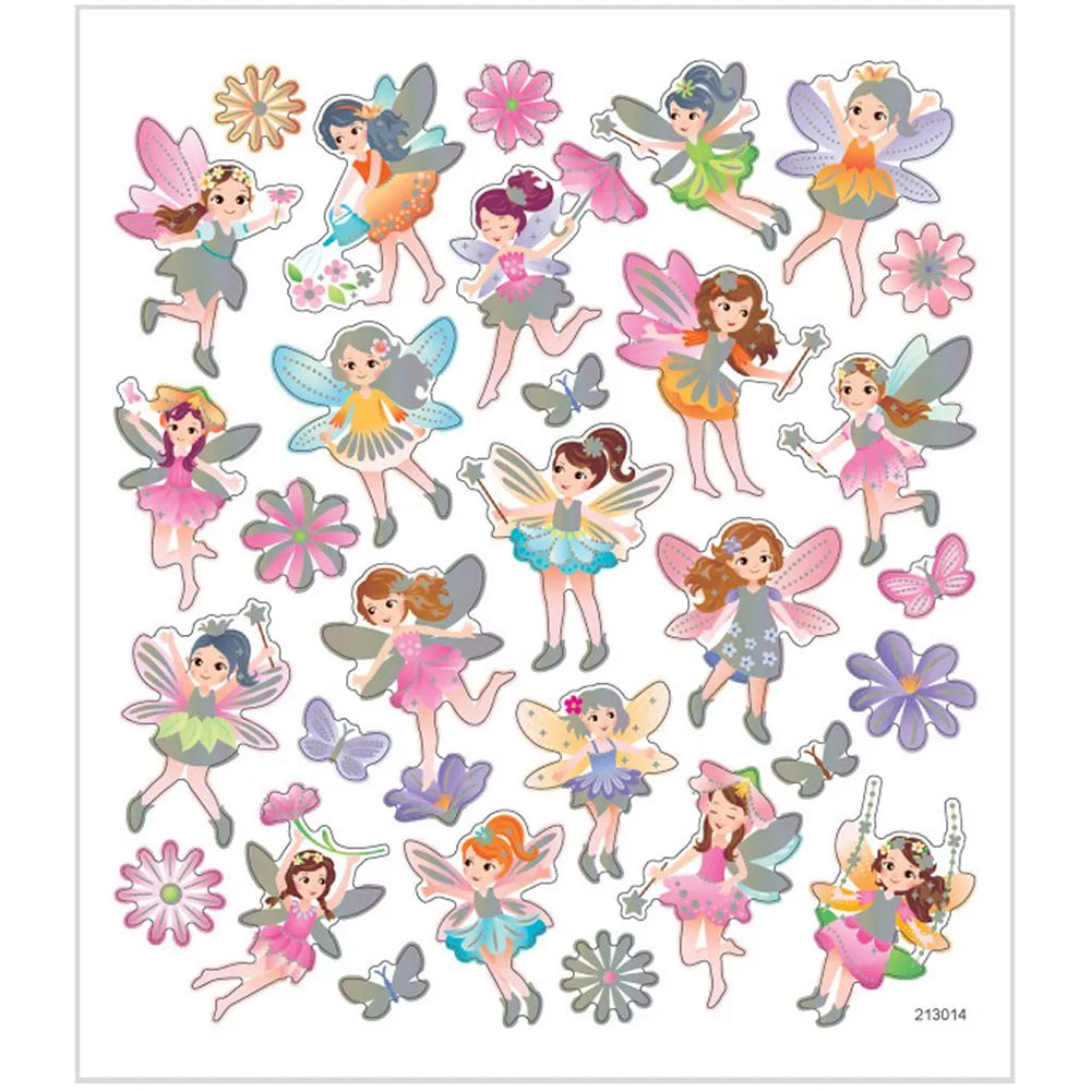 Fairies | Sheet of Foiled Paper Stickers