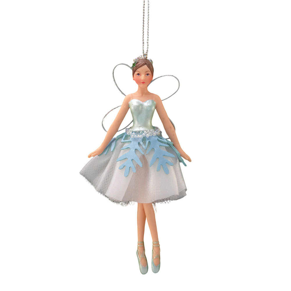 Ice Blue | Snowflake Fairy | Christmas Tree Decoration | 12.5cm | Gisela Graham