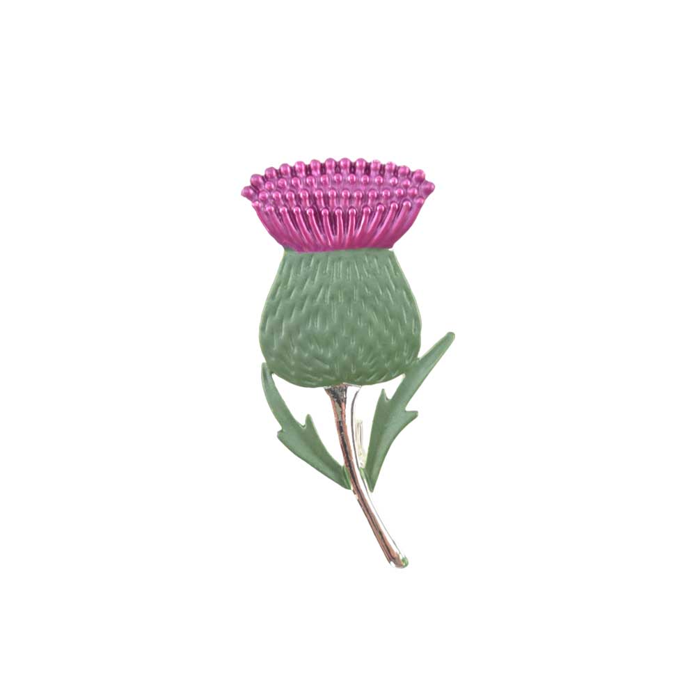 Scottish Thistle | Silver Tone Brooch | Mini Gift | Cracker Filler