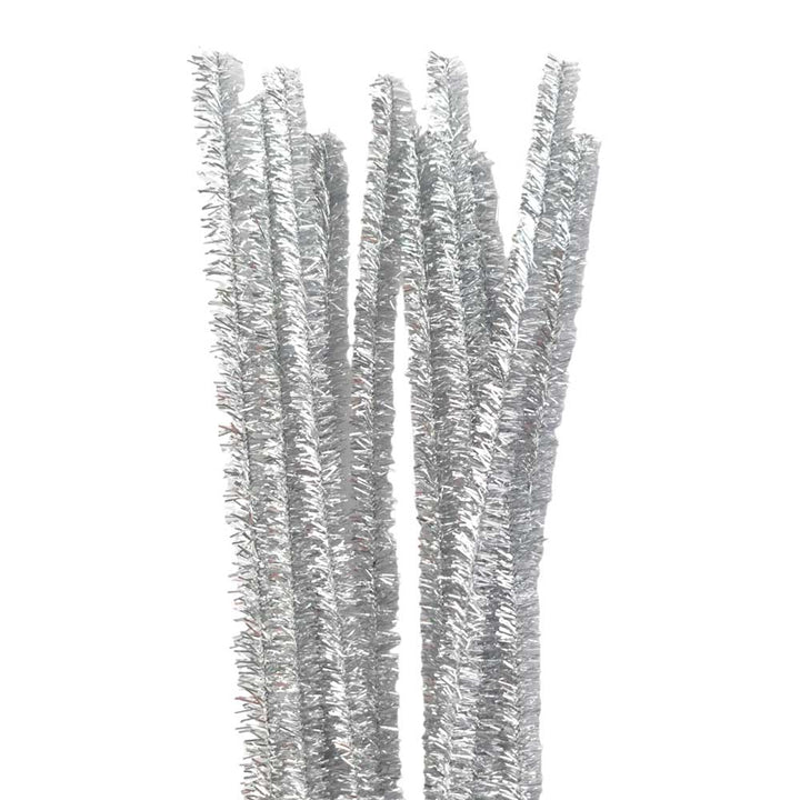 10 Extra Long Pipecleaners | Chenille or Tinsel | 50cm Long | 9mm Wide