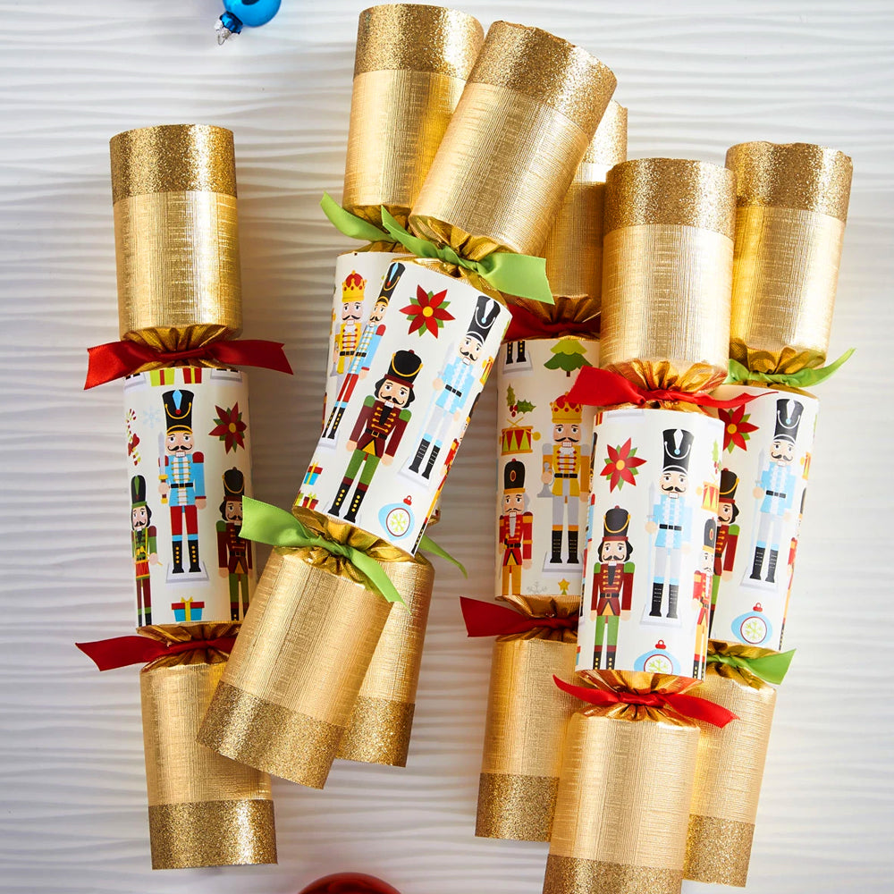 6 Handmade Nutcracker Themed Crackers