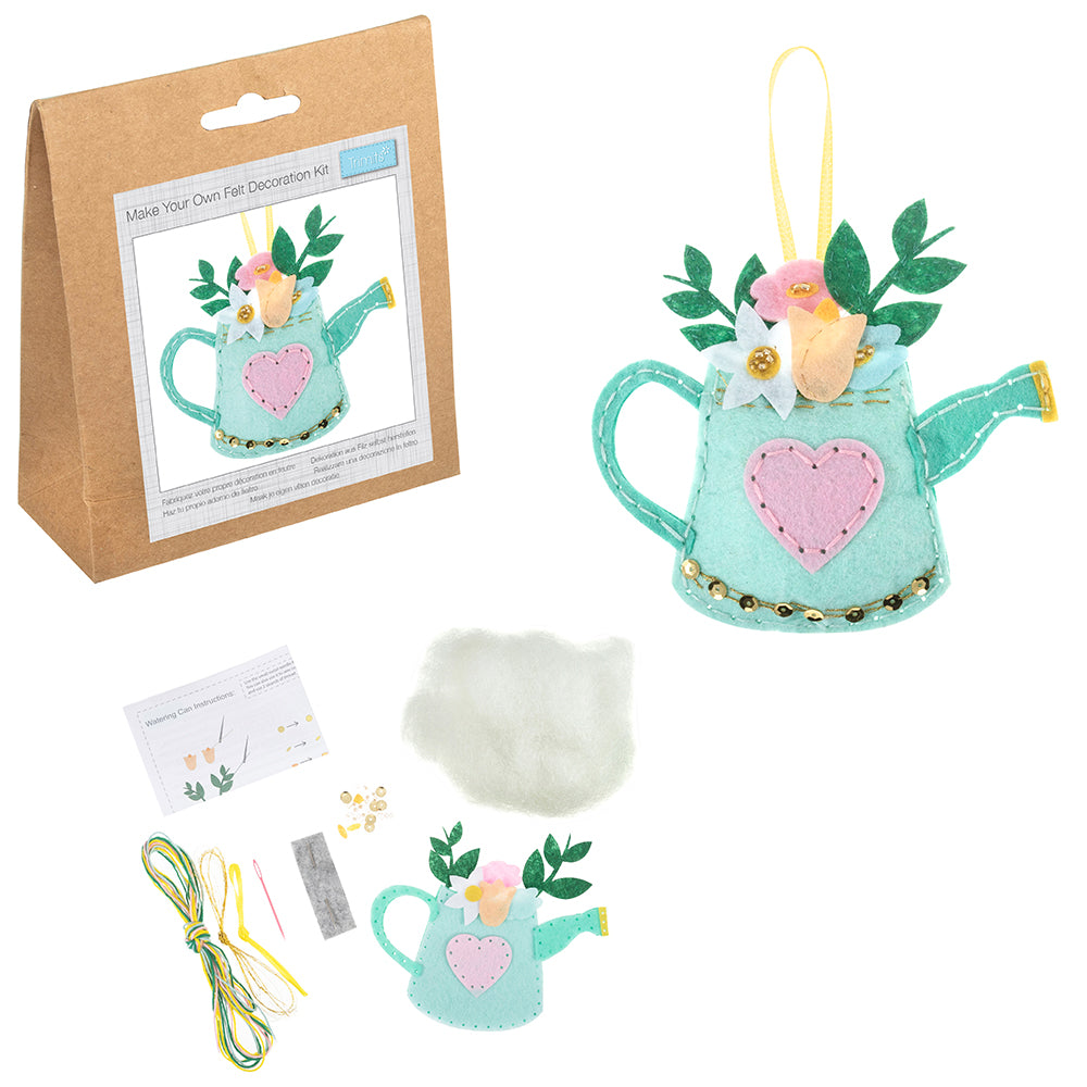 Watering Can | Felt Sewing Kit | Hanging Ornament | Adults & Older Kids