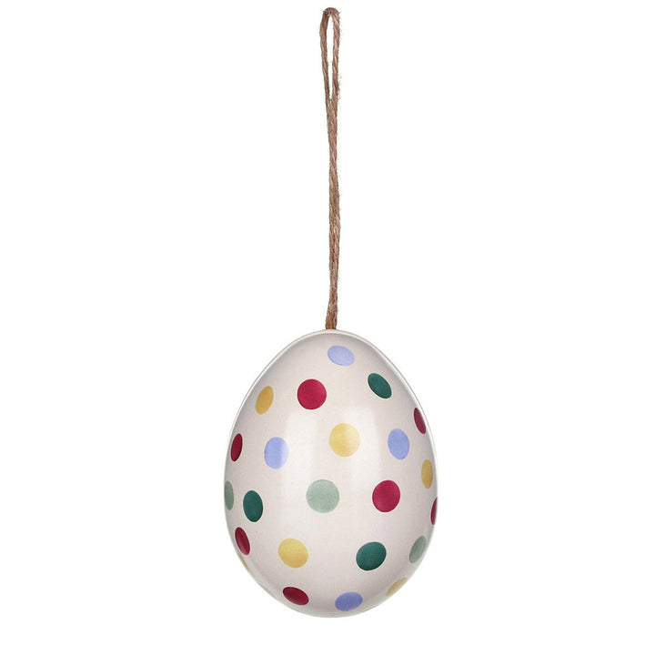 Emma Bridgewater | Two Part Hanging Easter Egg | Fillable Tin | 7cm