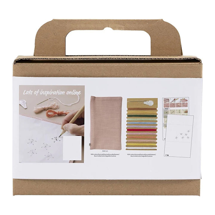 Little Bag for Bits and Bobs! | Embroidery Craft Kit | Complete Boxed Set