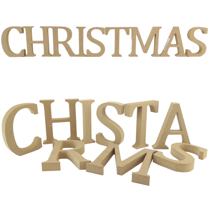 CHRISTMAS | Create Your Own Wood Christmas Word | 8cm or 13cm Wood Letters