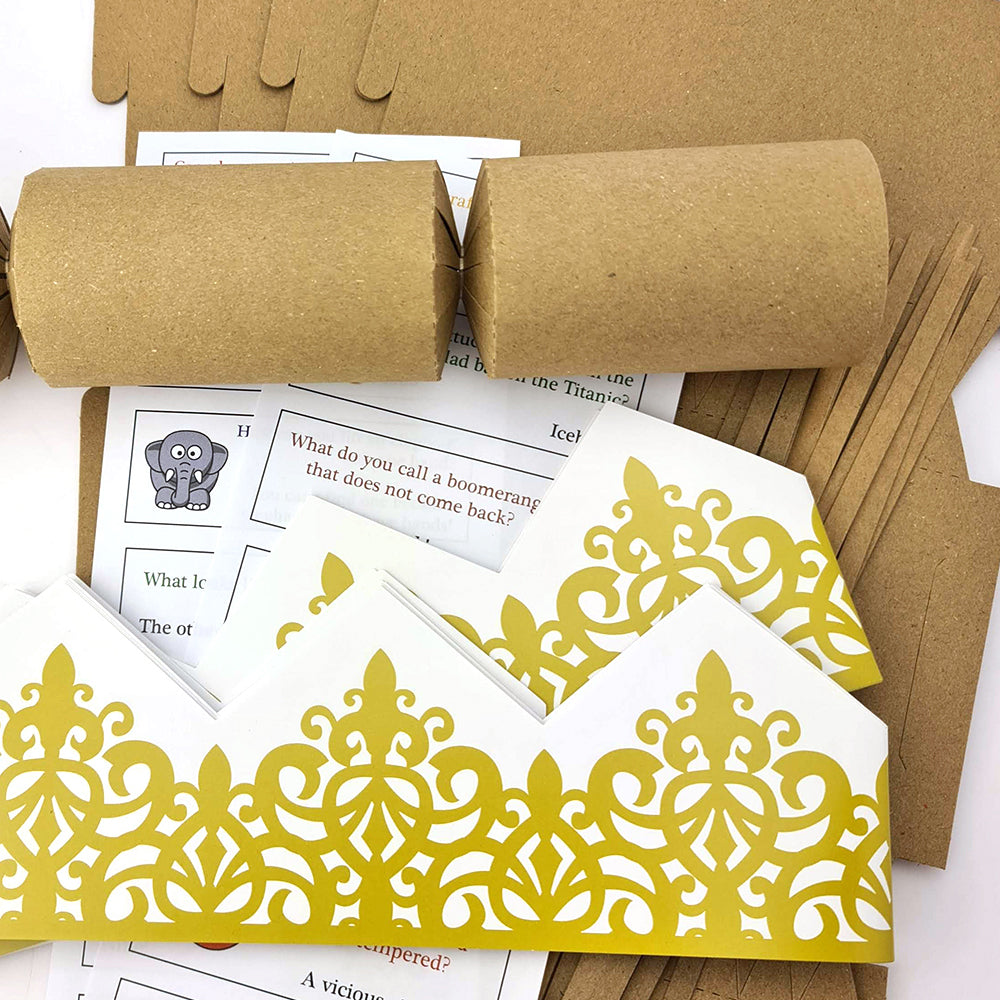 Natural Recycled Kraft | Basic Make & Fill Your Own Crackers | Cracker Craft Kit