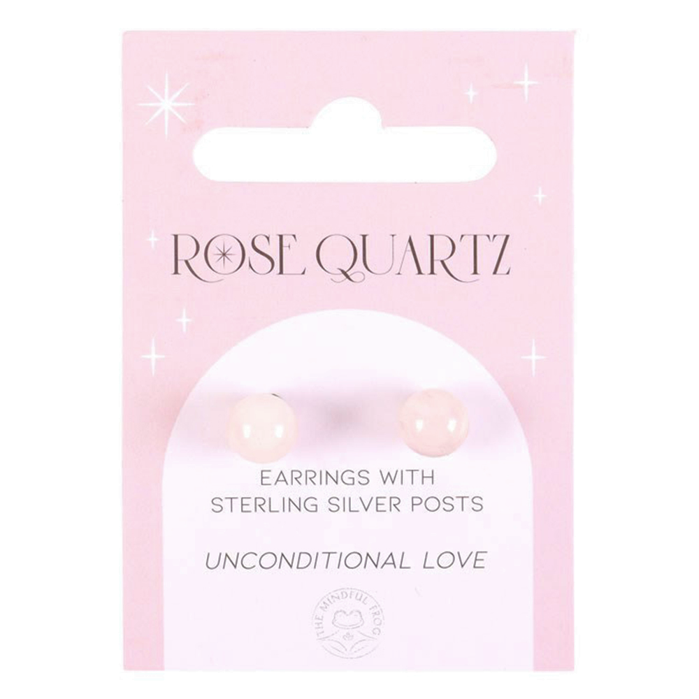 Rose Quartz Crystal Earrings | Unconditional Love | Mini Gift | Cracker Filler