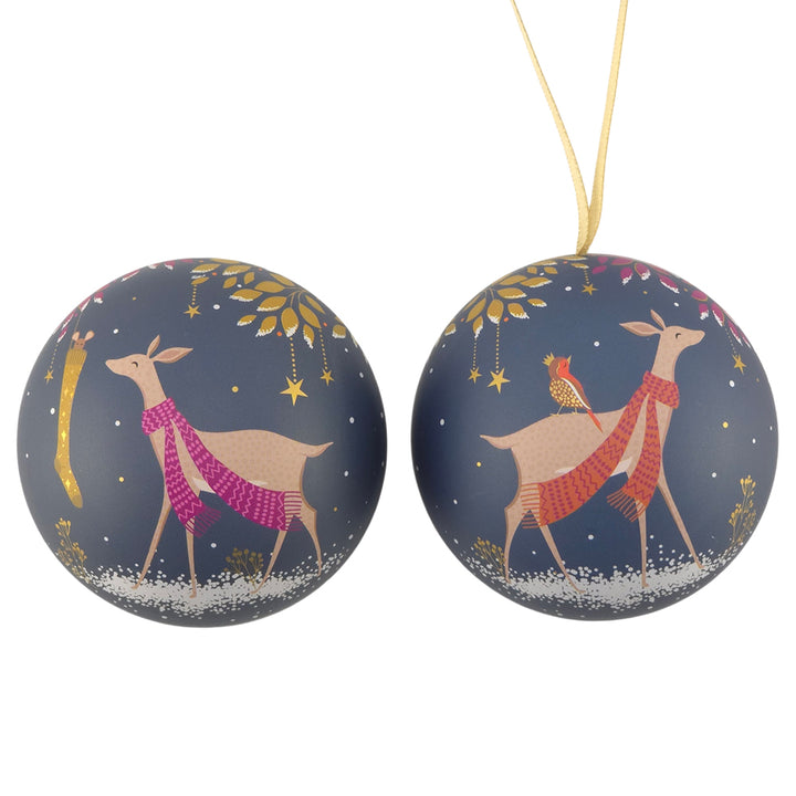 Fillable Tinware Christmas Bauble | Sara Miller | 7cm Wide | Choose a Design