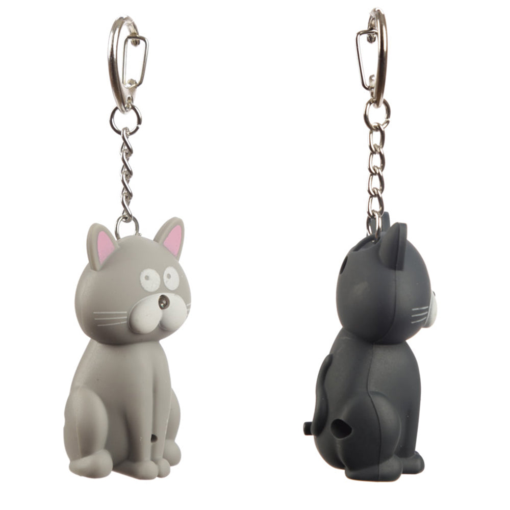 Cat Keyring | LED Torch & Meowing Sound | Single | Mini Gift | Cracker Filler