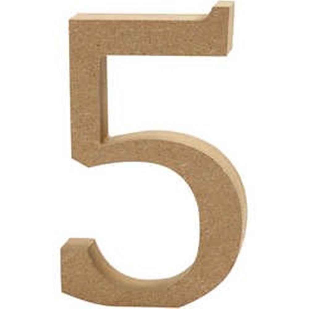 Medium 8cm Wooden MDF Letters, Numbers & Symbols | Wood Shapes for Crafts