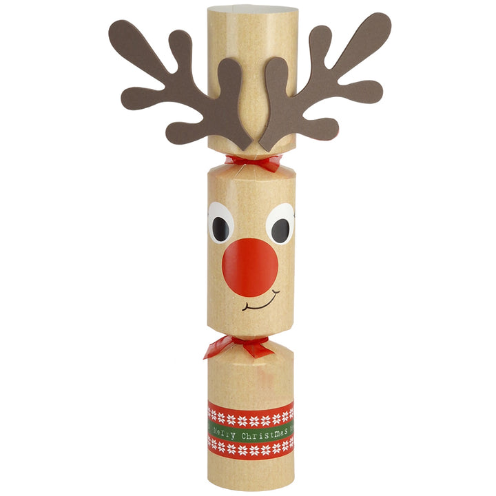 Build Your Own | 6 Standy Uppy Rudolph Christmas Crackers | Craft Kit