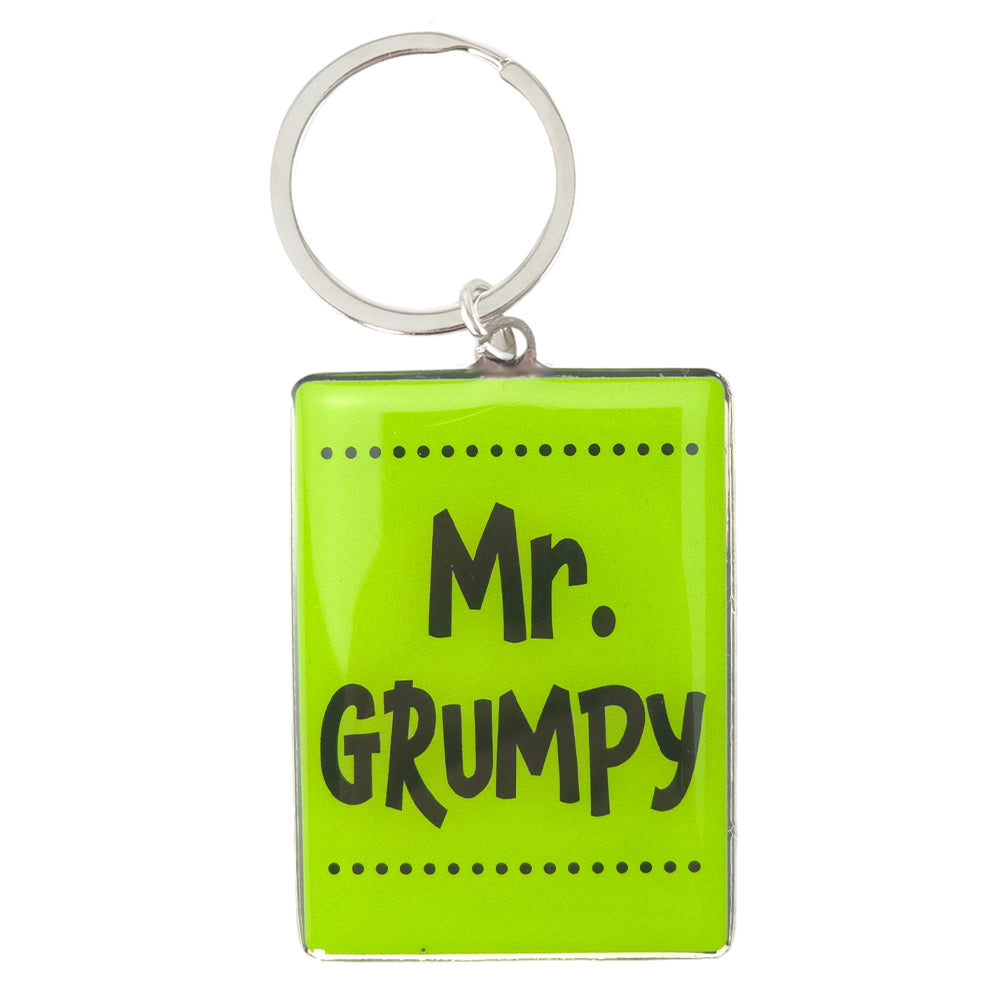 Mr Grumpy | Metal Keyring | Mini Gift | Cracker Filler