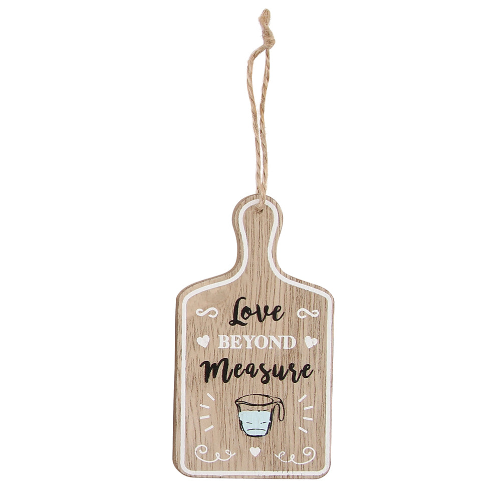 Love Beyond Measure - Mini Kitchen Chopping Board Hanger | Cracker Filler | Mini Gift