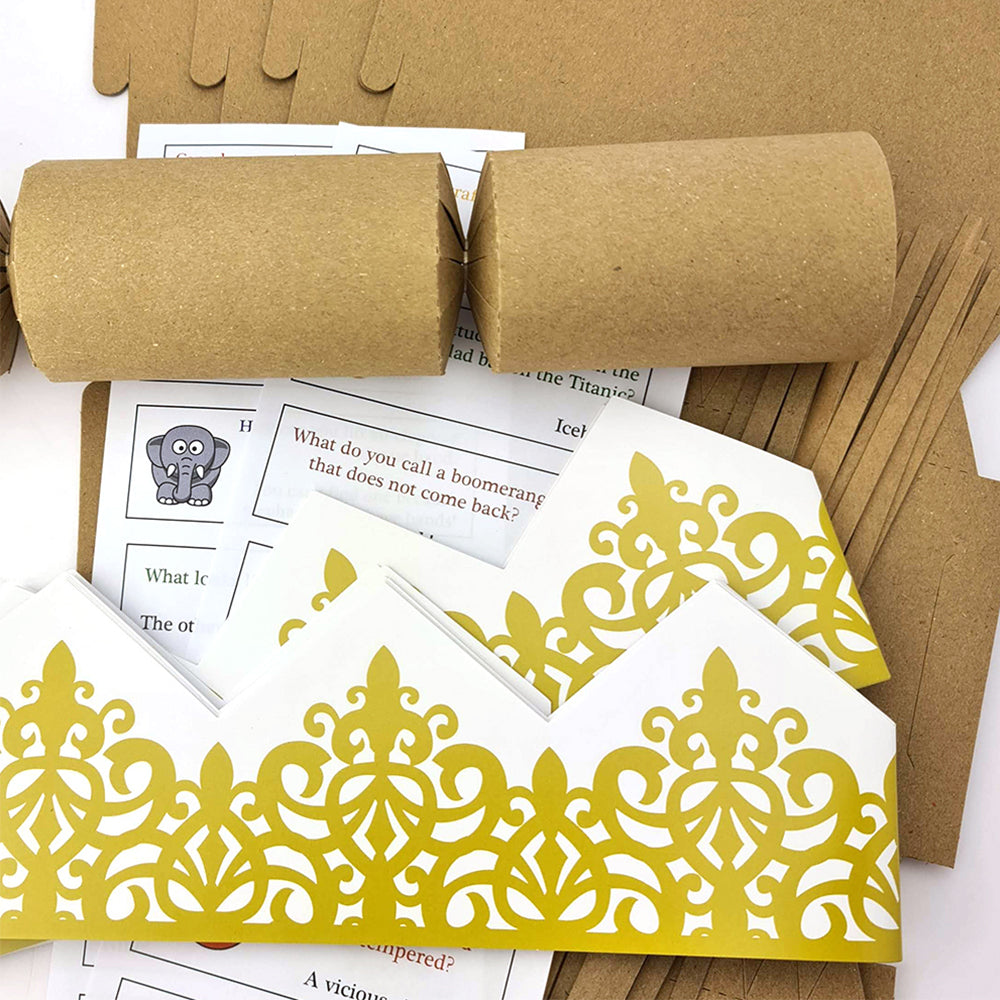 Natural Recycled Kraft | Basic Make & Fill Your Own Crackers | Cracker Craft Kit