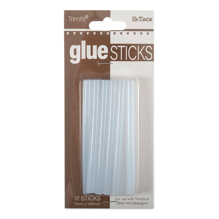 Replacement Glue Sticks | Hi-Tack | Opaque | 7mm x 10cm | 12 Pieces