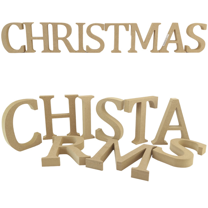 CHRISTMAS | Create Your Own Wood Christmas Word | 8cm or 13cm Wood Letters