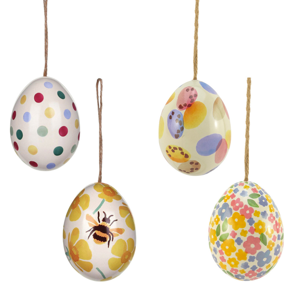 Emma Bridgewater | Two Part Hanging Easter Egg | Fillable Tin | 7cm