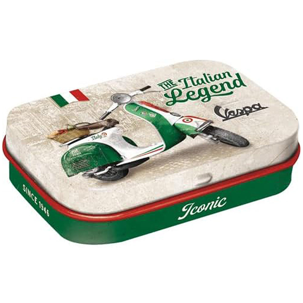 Vespa The Italian Legend | 15g Sugar Free Mint Tin | Cracker Filler | Mini Gift