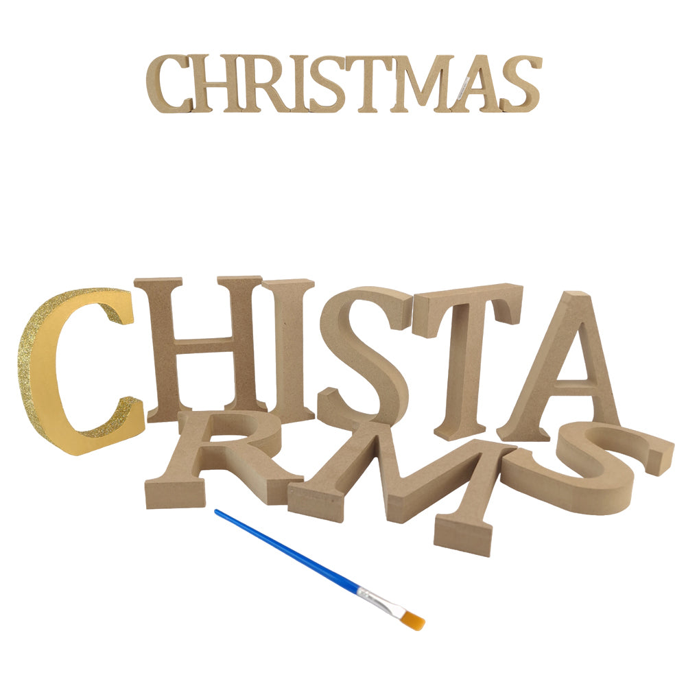 CHRISTMAS | Create Your Own Wood Christmas Word | 8cm or 13cm Wood Letters