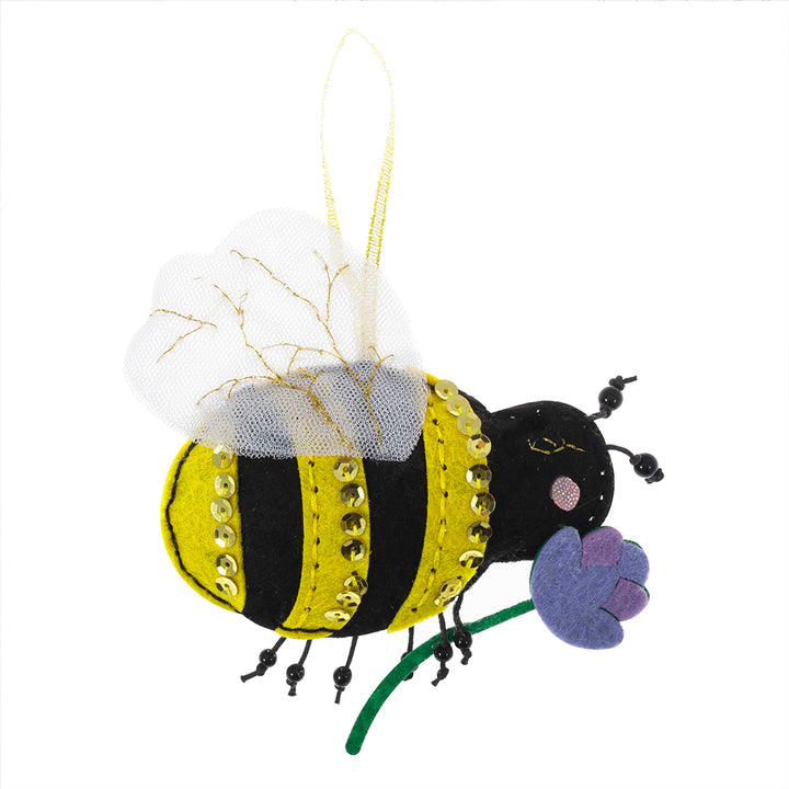 Buzzy Bee | Felt Sewing Kit | Hanging Ornament | Adults & Older Kids