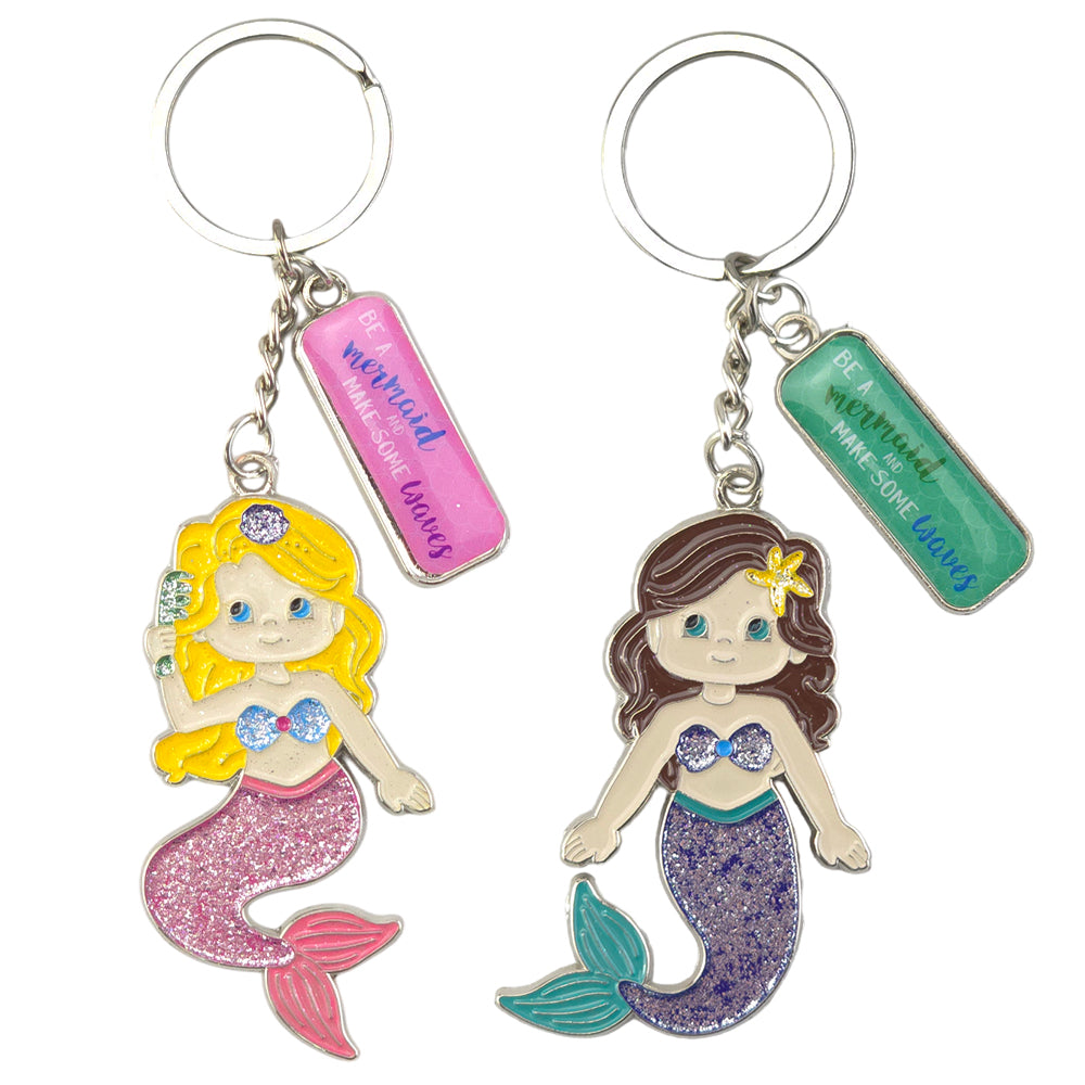 Mermaid Sparkle | Large Keyring for Girls | Single | Mini Gift | Cracker Filler