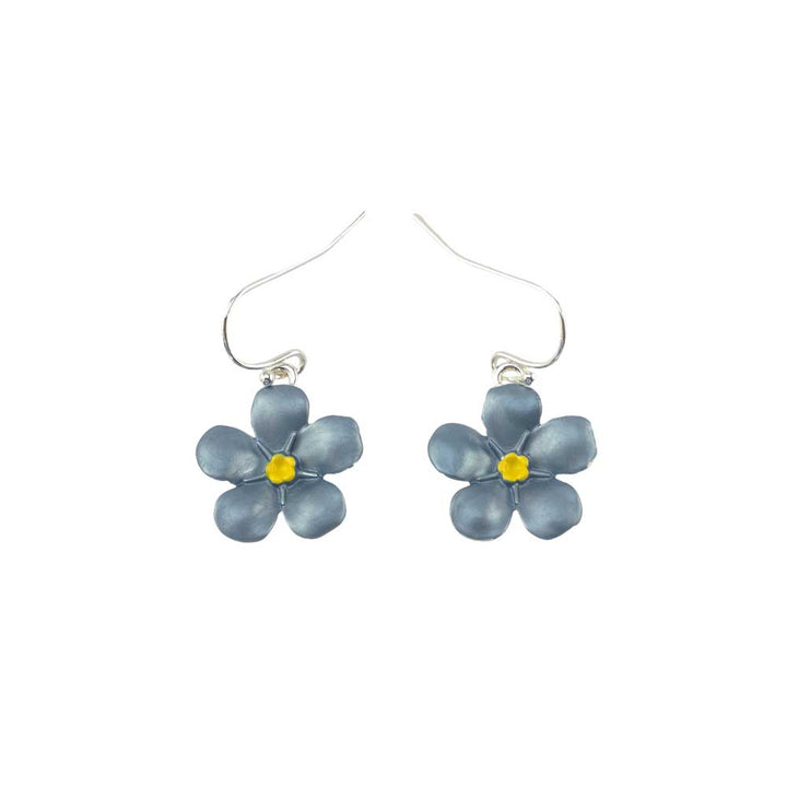 Forget Me Not | Silver Tone Drop Earrings | Mini Gift | Cracker Filler