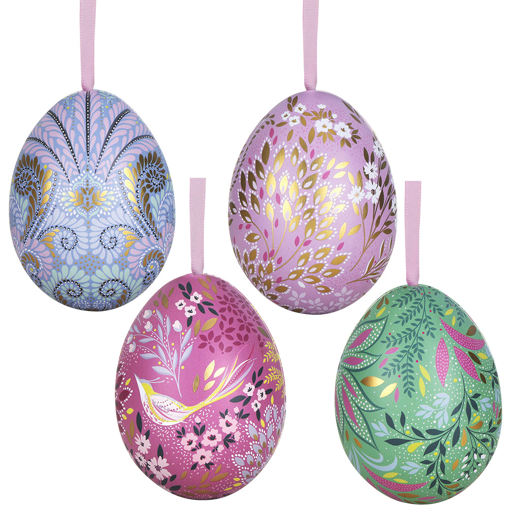 Sara Miller | Two Part Hanging Easter Egg | Fillable Tin | 7cm