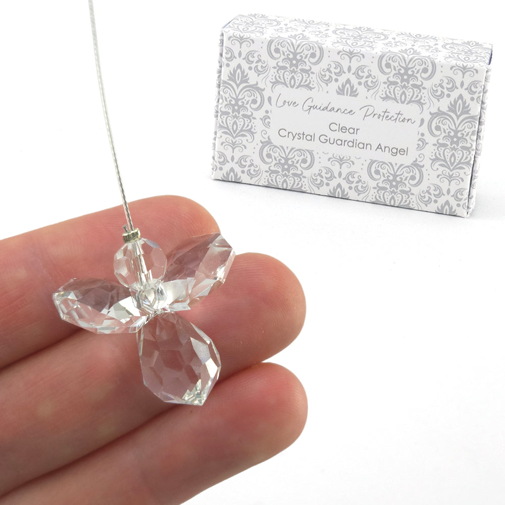 Choose a Colour | Crystal Suncatcher Guardian Angel | Gift Boxed | Cracker Filler