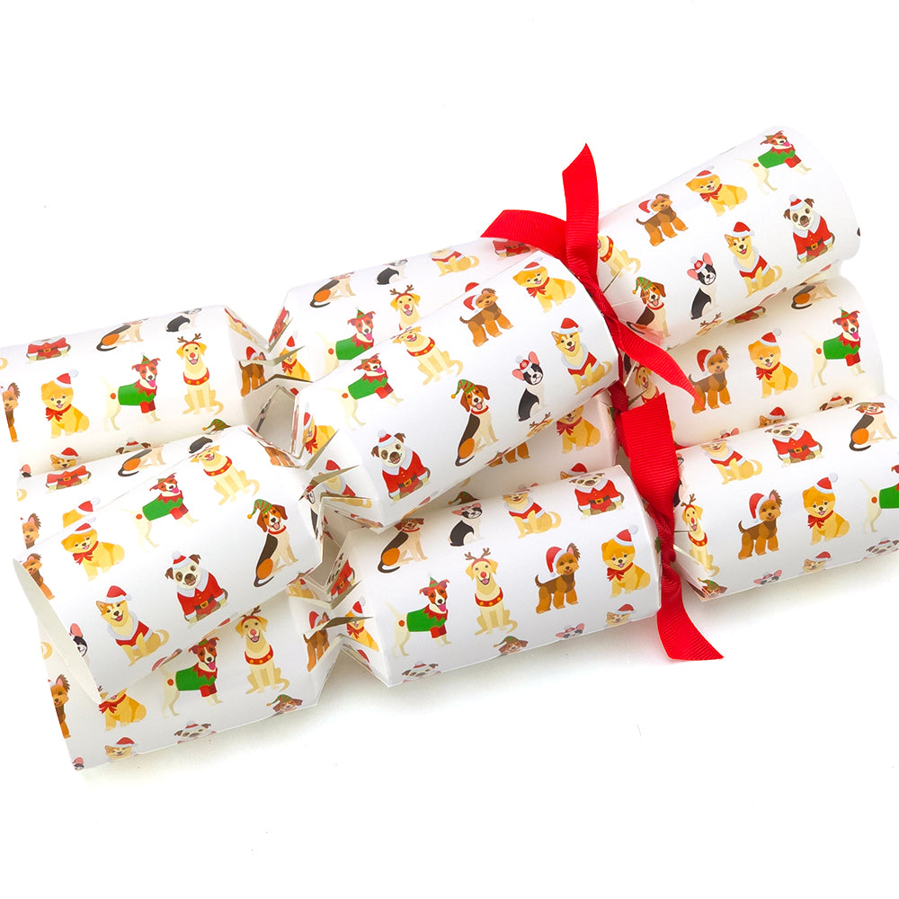 Christmas Dogs | 4 Ready to Fill Christmas Crackers | Just Add Gifts