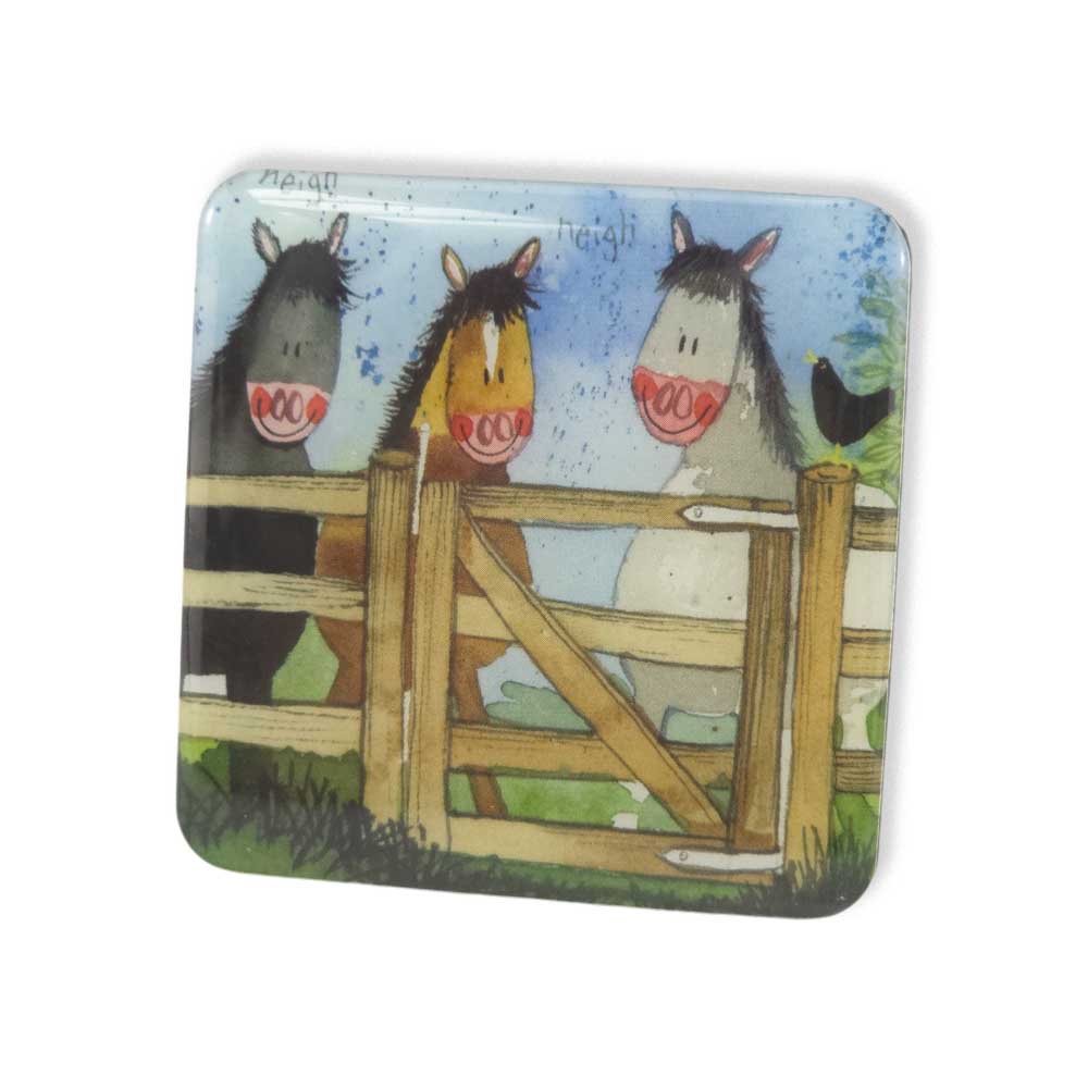 The Gate | Trio of Horses | Fridge Magnet | Mini Gift | Cracker Filler