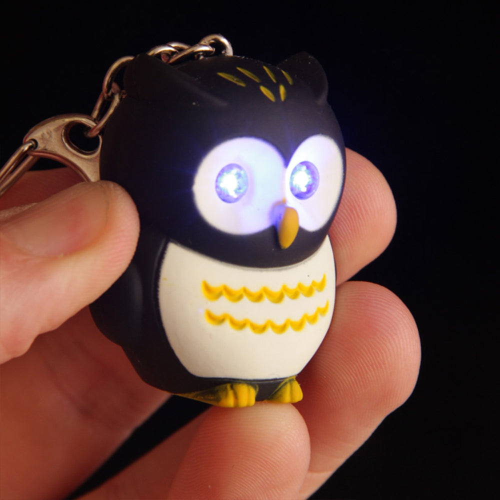 Owl Keyring | LED Torch & Hooting Sound | Single | Mini Gift | Cracker Filler