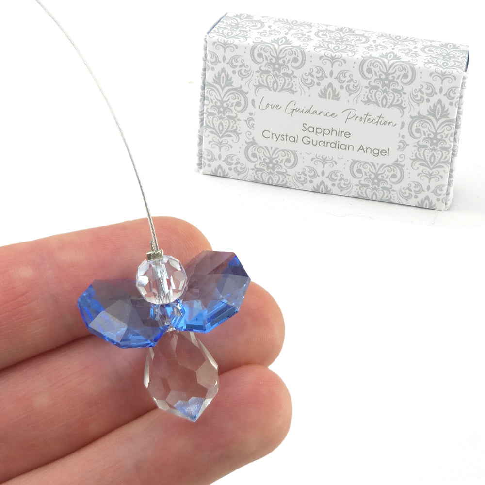 Choose a Colour | Crystal Suncatcher Guardian Angel | Gift Boxed | Cracker Filler