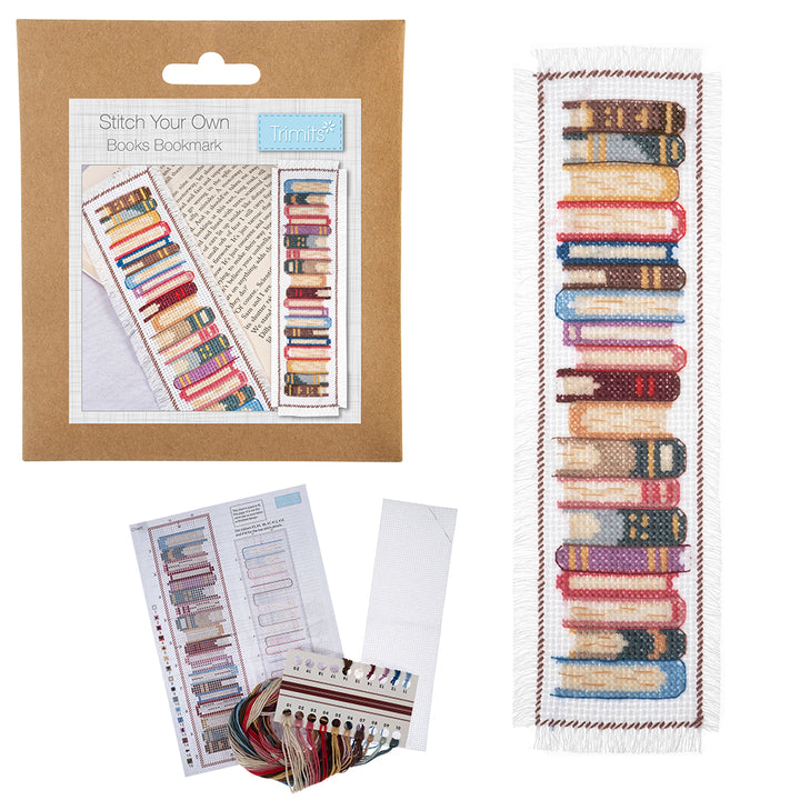 Pile of Books Bookmark! | Complete Cross Stitch Kit