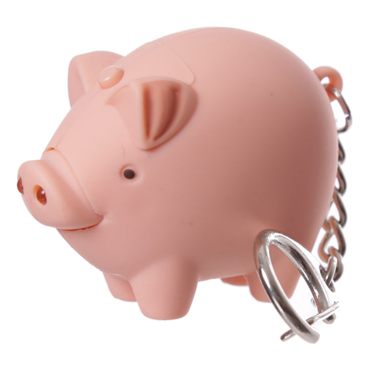 Little Piggy Keyring | LED Torch & Oinking Sound | Mini Gift | Cracker Filler