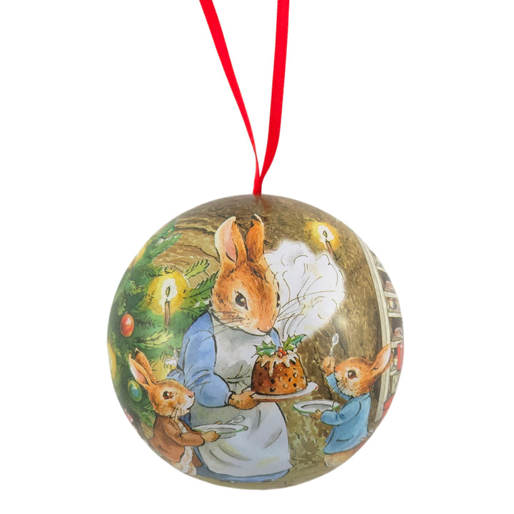 Peter Rabbit at Christmas | Fillable Tinware Baubles Collection | 7cm