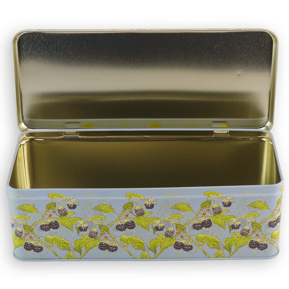 Peter Rabbit Rectangular Tin | Blackberry Garden Scene | 24cm Cracker Tin Style