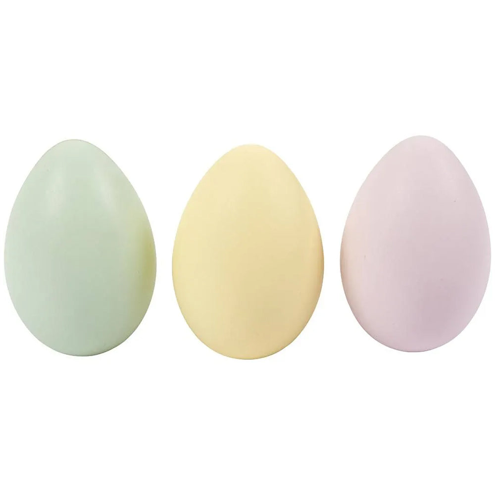 12 Pastel Easter Eggs for Crafts & Decorating | 6cm Tall