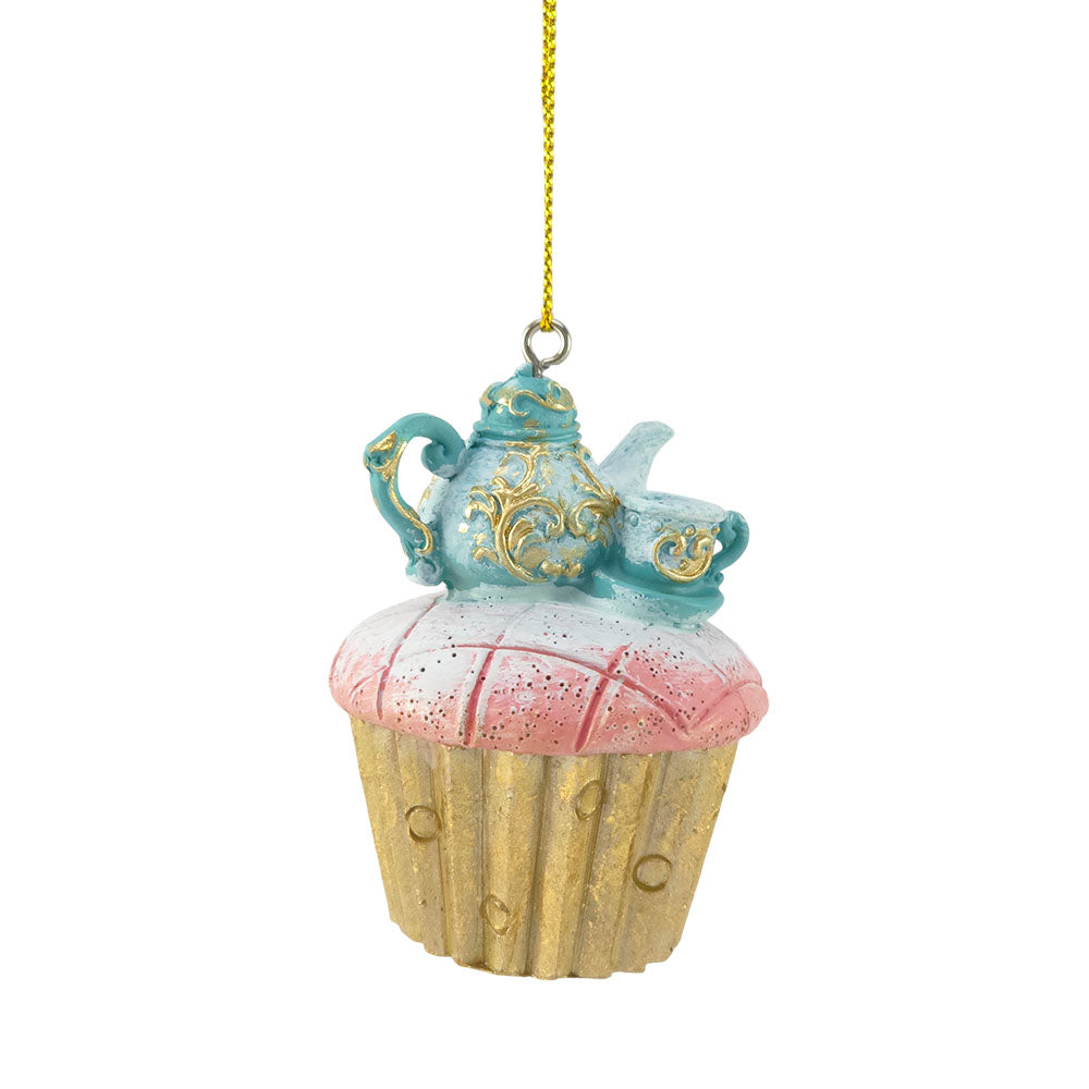 Cupcake & Tea Set | Alice in Wonderland | Christmas Ornament | Gisela Graham