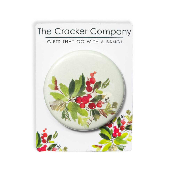 Watercolour Berries | 38mm Button Pin Badge | Mini Gift | Cracker Filler