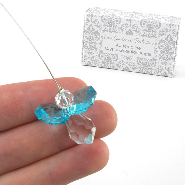 Choose a Colour | Crystal Suncatcher Guardian Angel | Gift Boxed | Cracker Filler