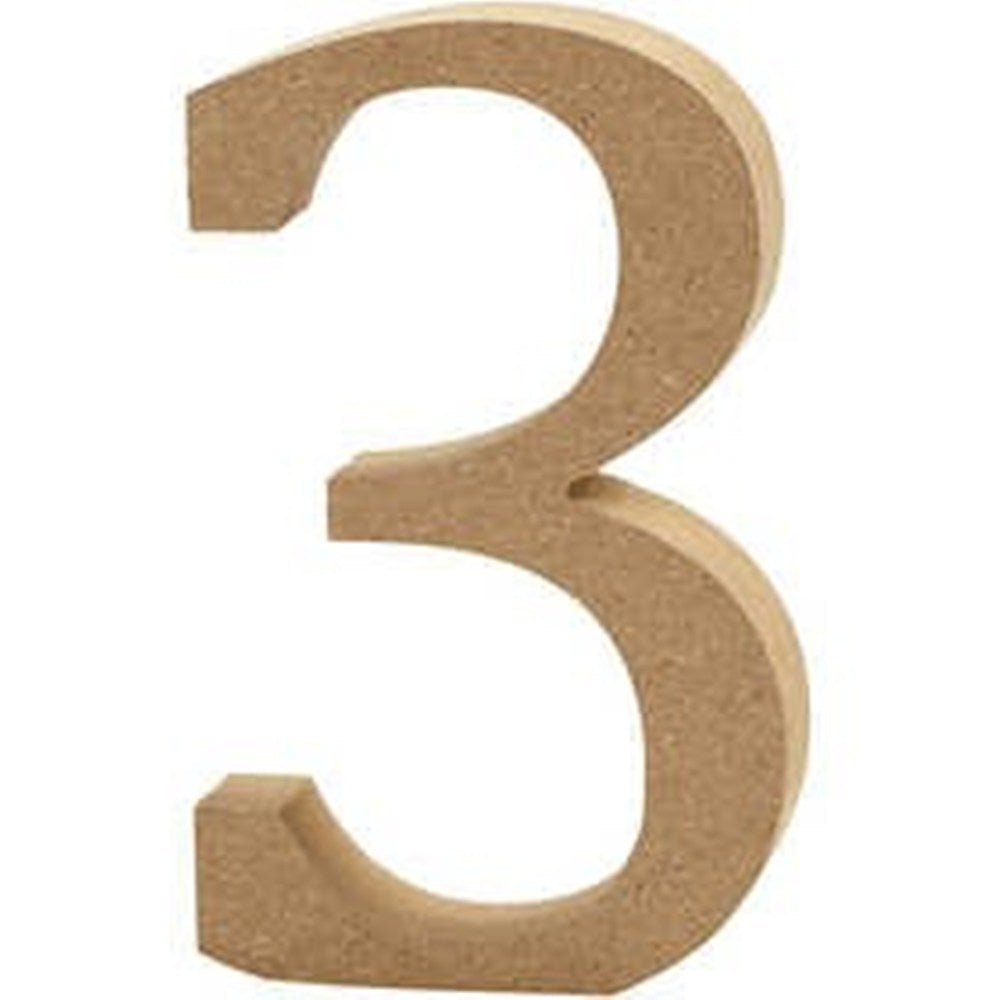 Medium 8cm Wooden MDF Letters, Numbers & Symbols | Wood Shapes for Crafts