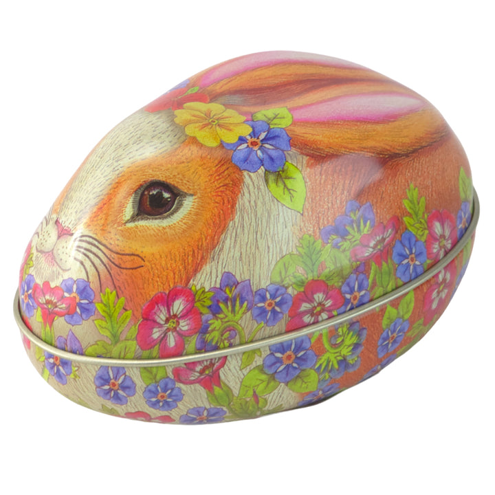 Rabbit Shaped Standing Fillable Tin Egg | Easter Home Décor | Gift Idea